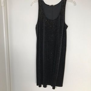 ‰ Black and Gold Everly Sequence Dress Small